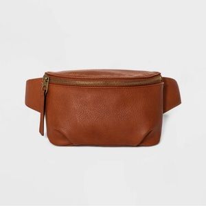 NWOT Brown Leather Fanny Pack - Universal Thread